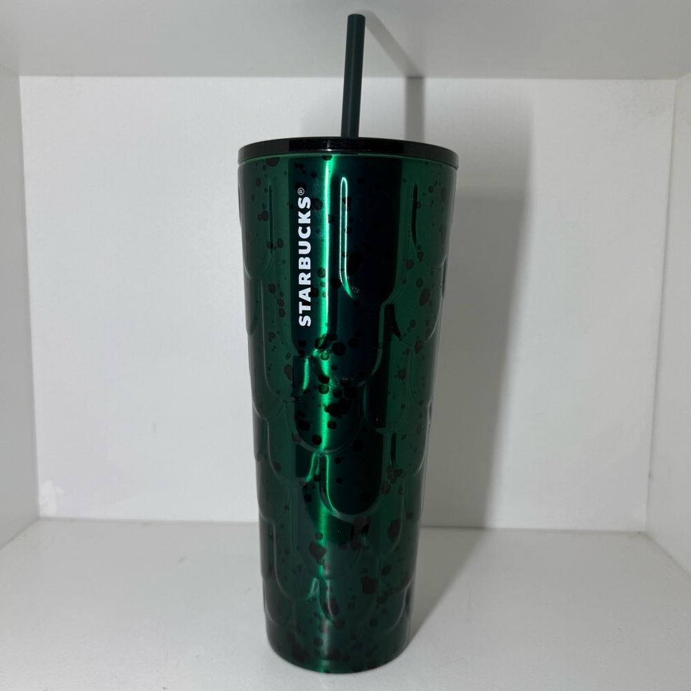 NEW Starbucks 2024 Anniversary Siren Core Green Scales Spotted 24oz Tumbler